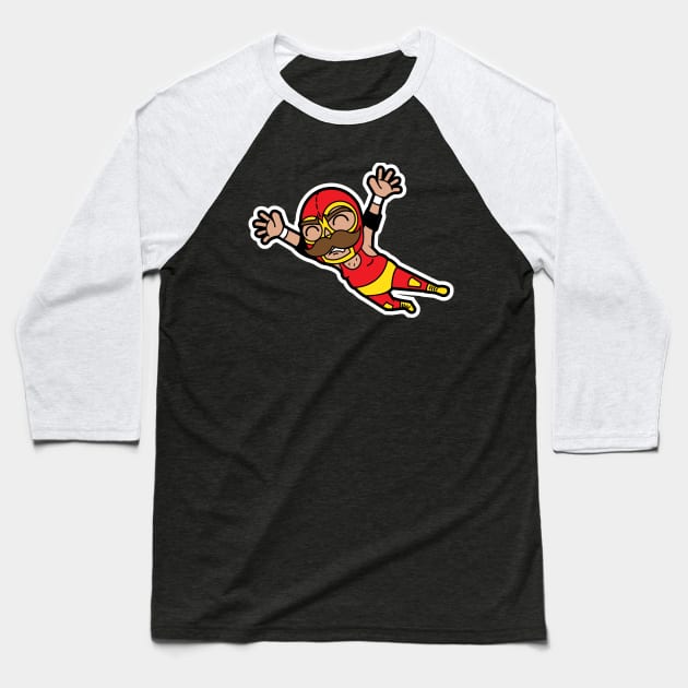 El Mostacho Baseball T-Shirt by hello@jobydove.com